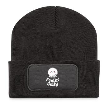 Feeling Jelly jelly friend pour les amoureux de la mer et - Beanie recyclé à patch - charbon - Devant