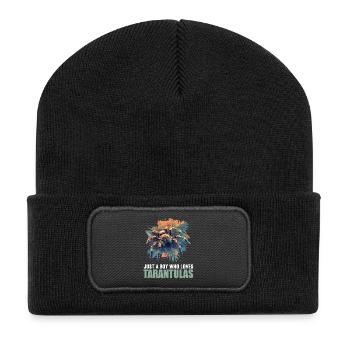Taranteln Tarantel - Recycelte Patch Beanie - Schwarz - Vorne