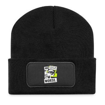 Je ne suis pas comme les autres, je suis pire Frech Gothic - Beanie recyclé à patch - noir - Devant