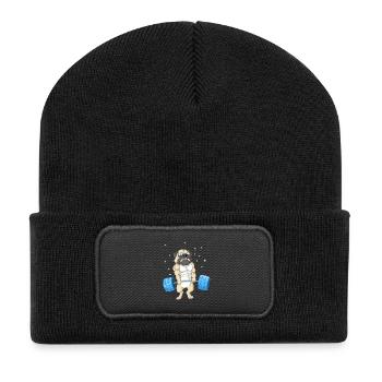 Carlin Haltérophilie Gym - Beanie recyclé à patch - noir - Devant
