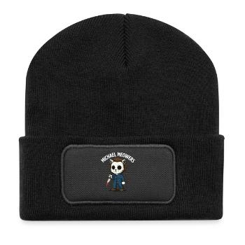 Michael Meowers Spooky Halloween Cat Parody - Recycled Patch Beanie - black - Front