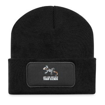Tokay Geckos Tokay Gecko - Recycled Patch Beanie - black - Front