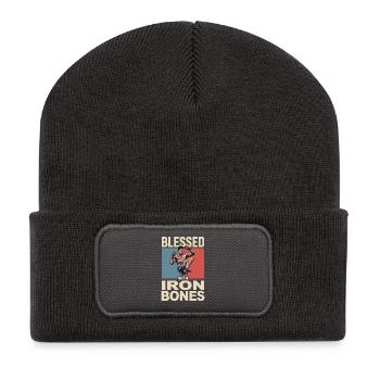 Strong martial arts dream in pastel - Recycled Patch Beanie - dark grey - Front