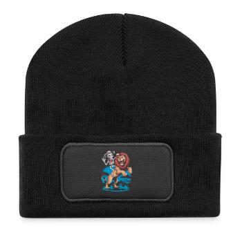 Lions and Skeleton Adventure Design - Recycled Patch Beanie - black - Front