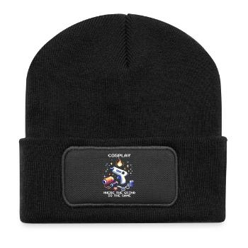 Cosplay – là où le grind est le jeu | Duper - Beanie recyclé à patch - noir - Devant