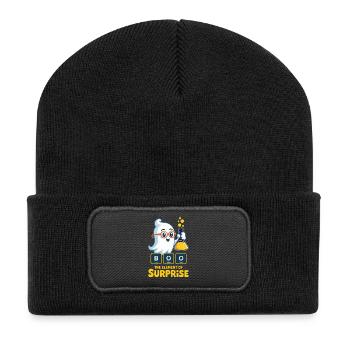 Chimie d’Halloween Citation périodique - Beanie recyclé à patch - noir - Devant