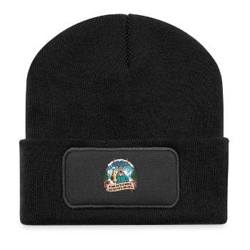 Team Party Ski Holiday Ski & Snowboarder Après Ski - Recycled Patch Beanie - black - Front