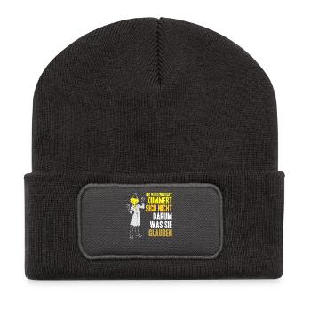Chemistry Chemist Chemistry Teacher Funny Science - Recycled Patch Beanie - dark grey - Front