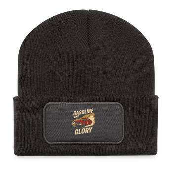 Demolition Derby Fan Pit Crew Crash Driver Fair - Recycelte Patch Beanie - Dunkelgrau - Vorne