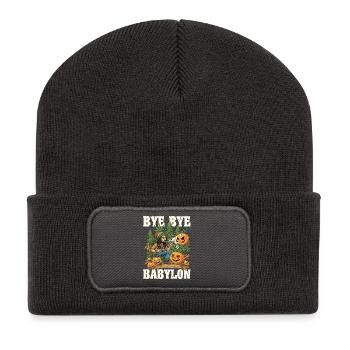 Halloween Weed - Recycled Patch Beanie - dark grey - Front