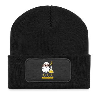 Halloween Chemistry Periodic Humor - Recycelte Patch Beanie - Schwarz - Vorne