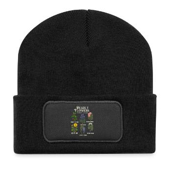 Deadly Flowers Collection — Poisonous Halloween - Recycled Patch Beanie - black - Front