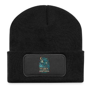 Ne vous inquiétez pas, nous avons vérifié - pas plat - Beanie recyclé à patch - noir - Devant
