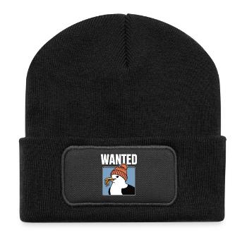 Recherché : Frites Seagull - Beanie recyclé à patch - noir - Devant