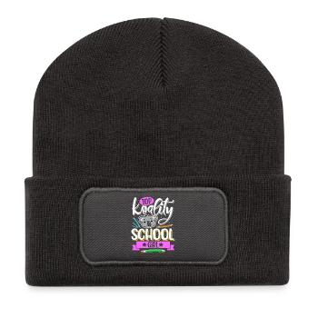 Top Koality School Girl - Recycelte Patch Beanie - Dunkelgrau - Vorne