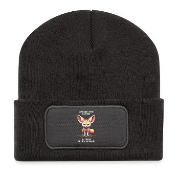 S-Tier Fluff-Schurke | Fennek, RPG - Recycelte Patch Beanie - Dunkelgrau - Vorne