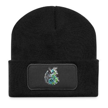 Dragon of Life and Death - Recycled Patch Beanie - black - Front