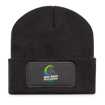 Jet Ski Racer Motomarine Pwc - Beanie recyclé à patch - charbon - Devant
