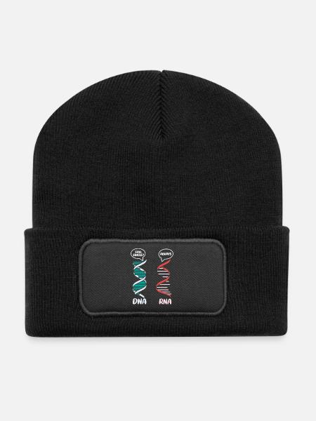 Biology Teacher Biologist Microbiology Biologist - Recycled Patch Beanie - black