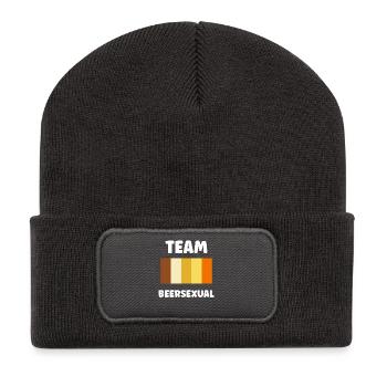 Team Beersexual Palette T-Shirt - Recycelte Patch Beanie - Dunkelgrau - Vorne