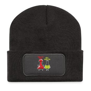 Chimie Chimiste Professeur de chimie Dire science - Beanie recyclé à patch - charbon - Devant