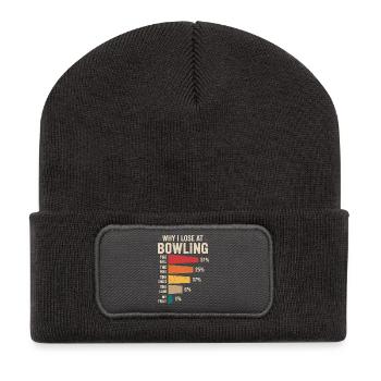 Bowling - Beanie recyclé à patch - charbon - Devant
