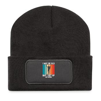 Still Hiker Strong Outdoors Explorer Trekking - Recycled Patch Beanie - dark grey - Front