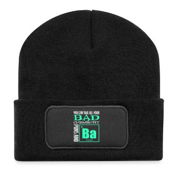 Chemistry Chemist Chemistry Teacher Saying Science - Recycled Patch Beanie - black - Front