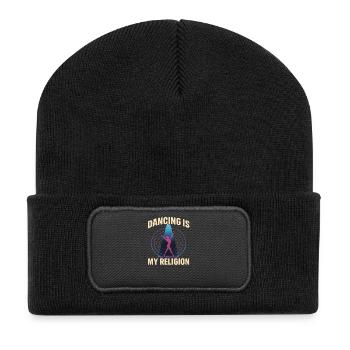 La danse est ma religion – Techno Rave - Beanie recyclé à patch - noir - Devant