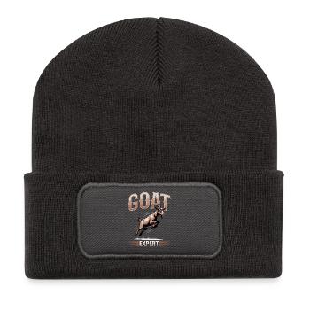 Funny Farm Animal Goat - Recycled Patch Beanie - dark grey - Front