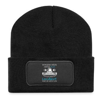 Agriculteur Agriculture Tracteur Conducteur de tracteur - Beanie recyclé à patch - noir - Devant