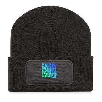 BMX Fahrrad Bike BMX Kinder Jungen - Recycelte Patch Beanie - Dunkelgrau - Vorne