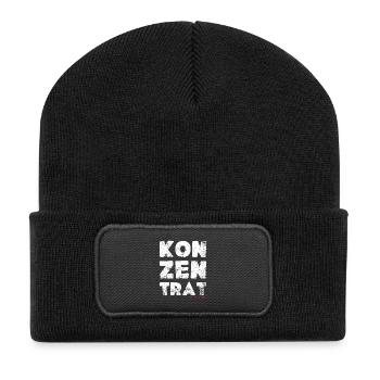 I'm not small, I'm a concentrate saying - Recycled Patch Beanie - black - Front