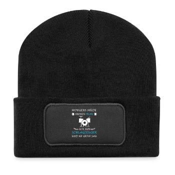 Drummer Musique Tambours Tambour Dicton - Beanie recyclé à patch - noir - Devant