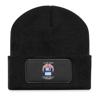 Erreur système : mise à jour refusée | École à la maison - Beanie recyclé à patch - noir - Devant