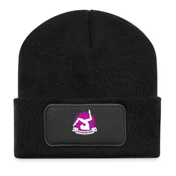 Quote for a contortionist - Recycled Patch Beanie - black - Front