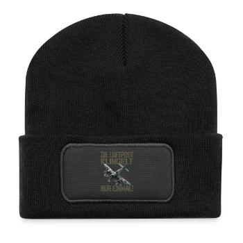 La poste aérienne ne sonne qu’une seule fois Avion - Beanie recyclé à patch - noir - Devant