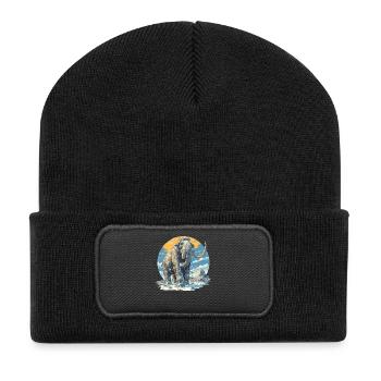 Mammouths Mammouth - Beanie recyclé à patch - noir - Devant