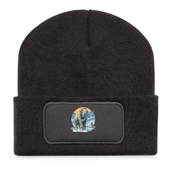 Mammouths Mammouth - Beanie recyclé à patch - charbon - Devant