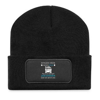 Machinistes Opérateurs de machines de découpe Tour CNC Métaux - Beanie recyclé à patch - noir - Devant