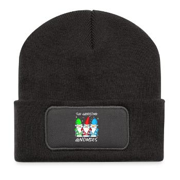 Gnom - Recycelte Patch Beanie - Dunkelgrau - Vorne