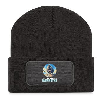 Mammouths Mammouth - Beanie recyclé à patch - charbon - Devant