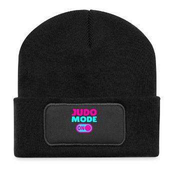 Judo Mode ON – Strength, Discipline & Fighting Spirit - Recycled Patch Beanie - black - Front
