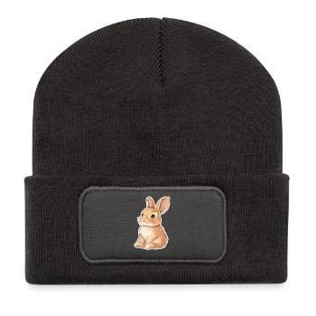 Hare - Recycled Patch Beanie - dark grey - Front