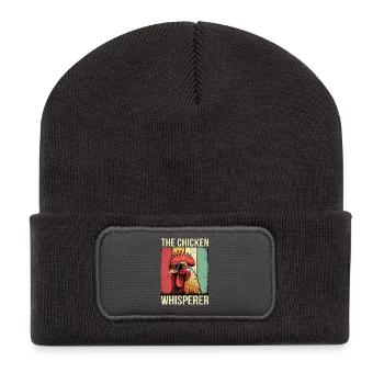 Le thé rétro Chicken Whisperer - Beanie recyclé à patch - charbon - Devant