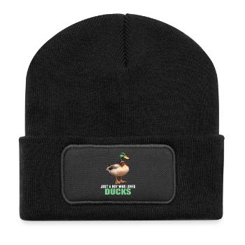 Ducks Duck - Recycled Patch Beanie - black - Front