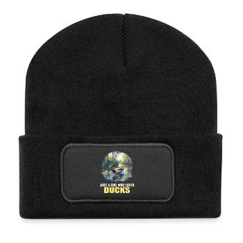 Ducks Duck - Recycled Patch Beanie - black - Front