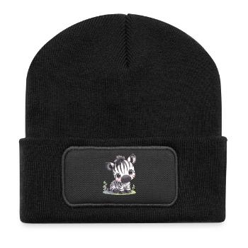 Zebras Zebra - Recycled Patch Beanie - black - Front