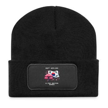 K-Pop Rhythm Bonus | Korea Music - Recycled Patch Beanie - black - Front