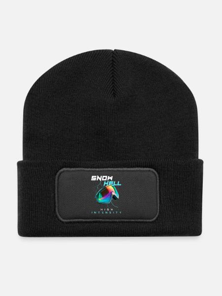 Snow Hell - High Intensity - Recycelte Patch Beanie - Schwarz